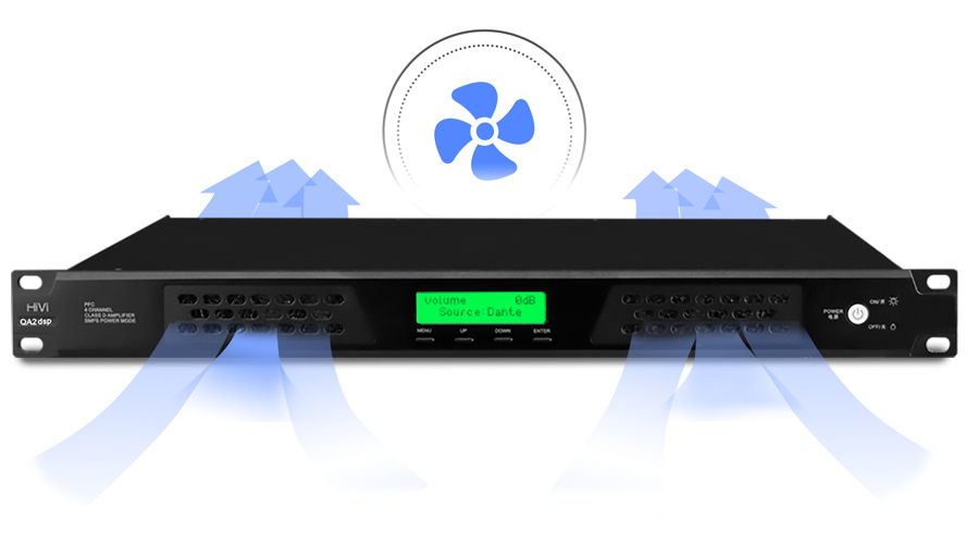 Amply công suất HiVi QA2DSP chính hãng